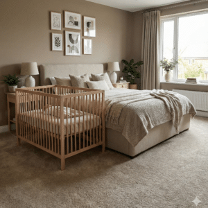 Abundance Straw Carpet Bedroom