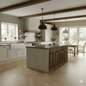 Apollo Sheet Vinyl - Boathouse Herringbone