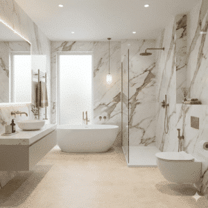 Arianna Sheet Vinyl - Marble Beige