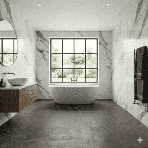 Arianna Sheet Vinyl - Marble Dark