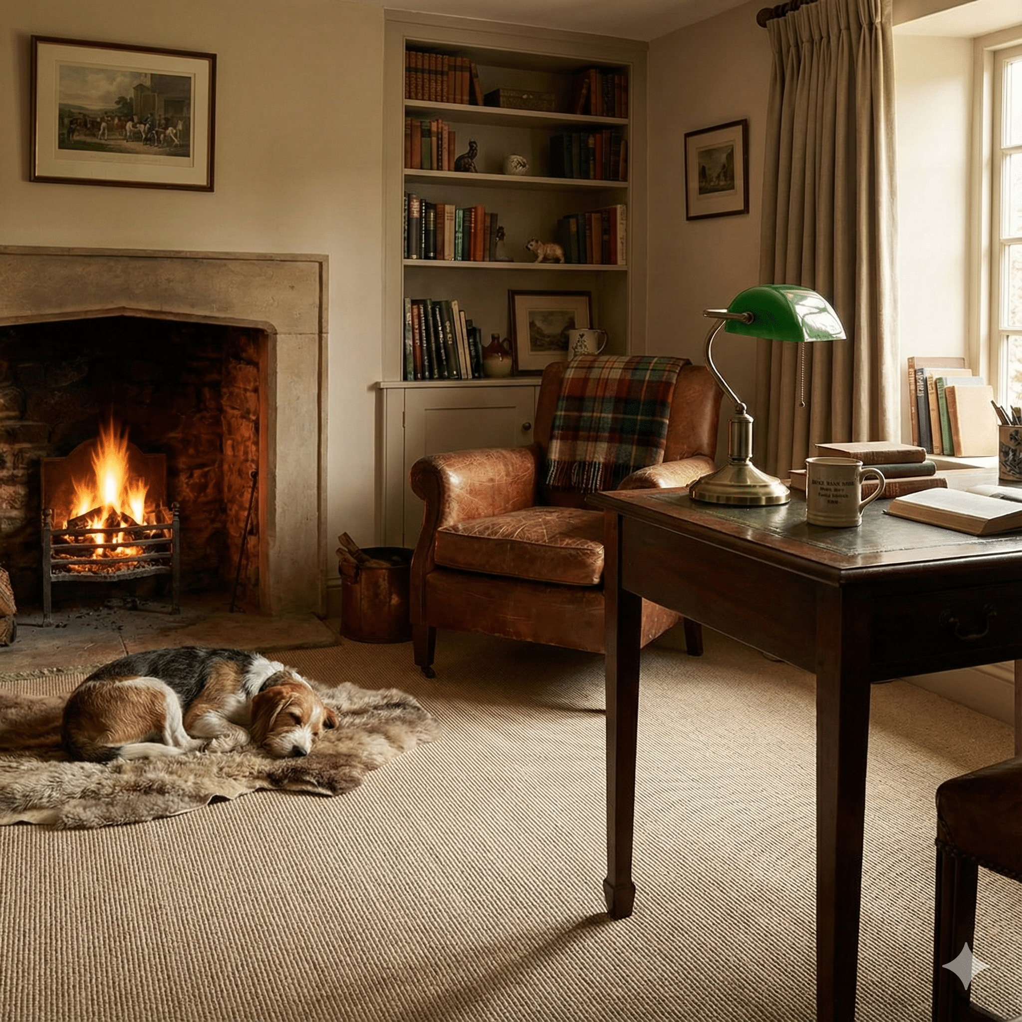 Farmhouse Wool Carpet Mare Office