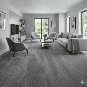 Glamorous Mist Carpet Living Room