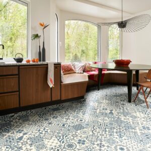 Kefi Sheet Vinyl - Art Deco Blue