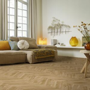 Kefi Sheet Vinyl - Elm Herringbone