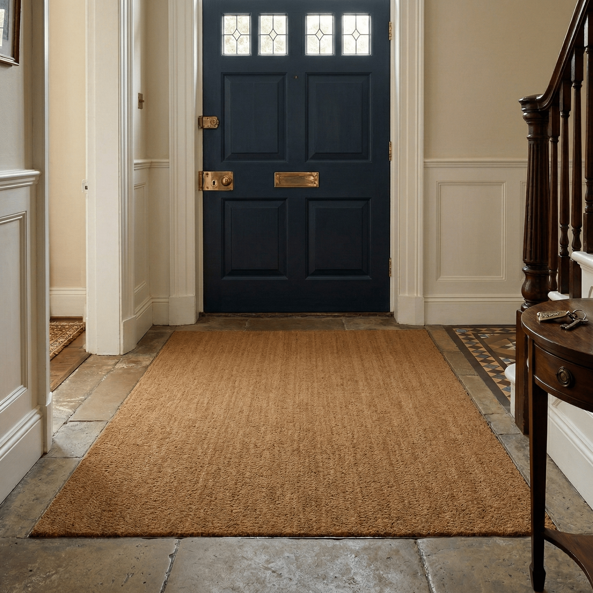 Natural Coir Matting Hallway
