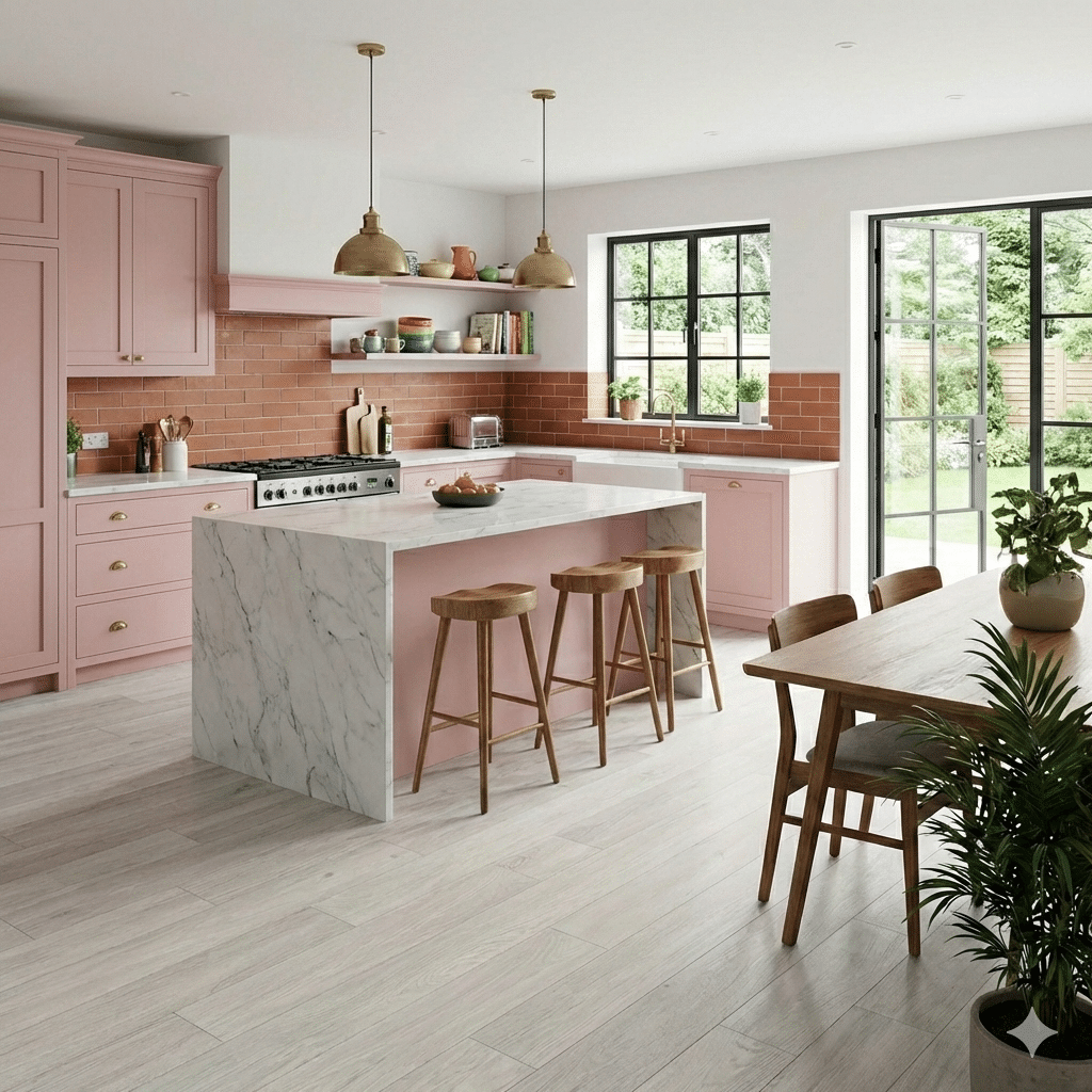 Nectar Sheet Vinyl – Iced Timber in a kitchen