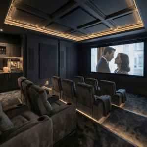 Princess Deluxe Midnight Carpet Cinema Room