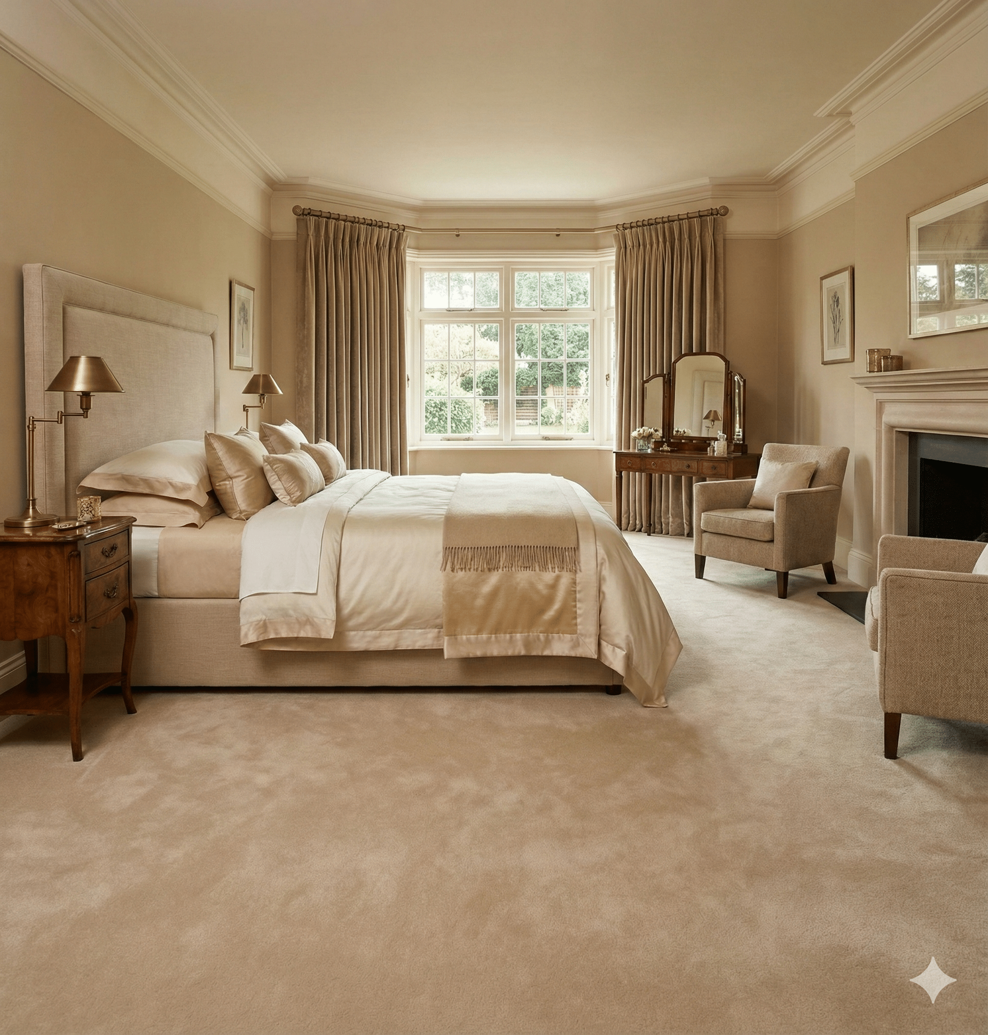 Princess Deluxe Sand Carpet Bedroom