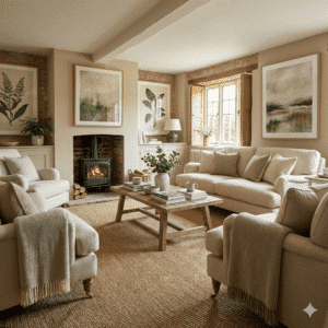 Sisal Loop Wicker Living Room