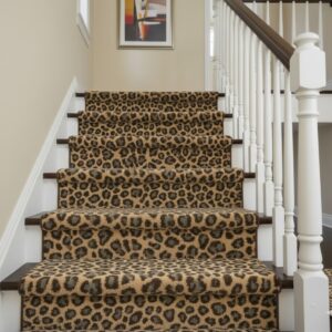 Animal Deluxe Carpet - Leopard Print Gold