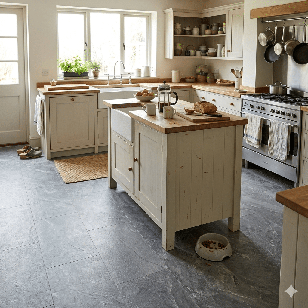 Ashdown 5.5mm Mid Grey Slate SPC Click LVT