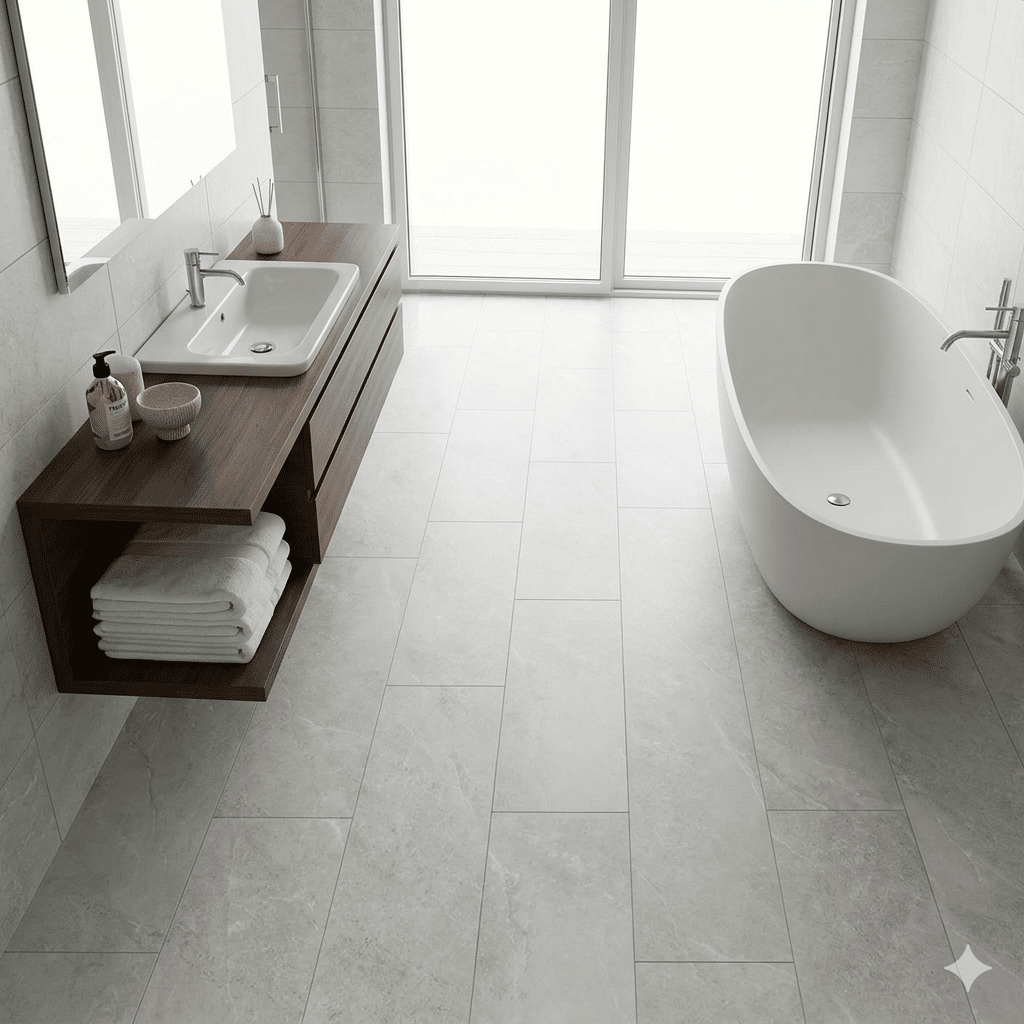 Ashdown 5.5mm Pale Grey Slate SPC Click LVT