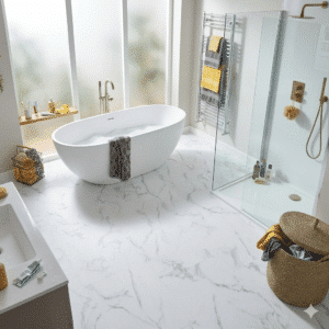 Ashdown 5.5mm White Marble SPC Click LVT