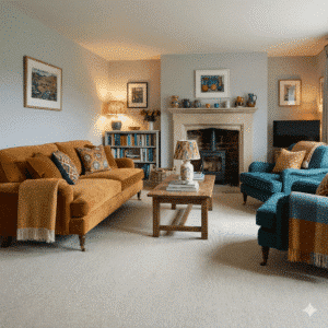 Farmhouse Wool Carpet - Duck