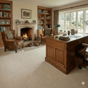 Farmhouse Wool Carpet - Eggshell