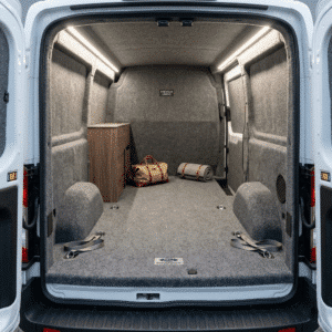 Four Way Stretch Van Lining Light Grey Vehicle