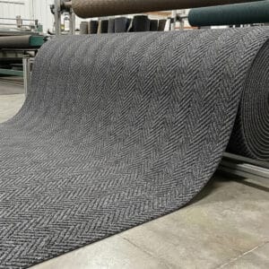 Grey Herringbone Entrance Hall Matting