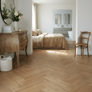 Heritage 2.5mm Fairford Oak Herringbone LVT 400 x 100