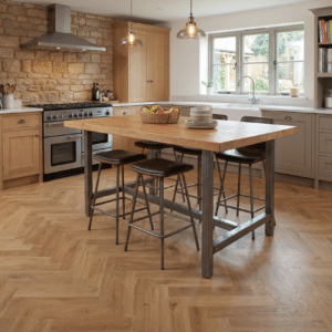 Heritage 2.5mm Nottingham Oak Herringbone LVT 400 x 100