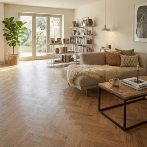 Heritage 2.5mm Sherborne Oak Herringbone LVT 400 x 100