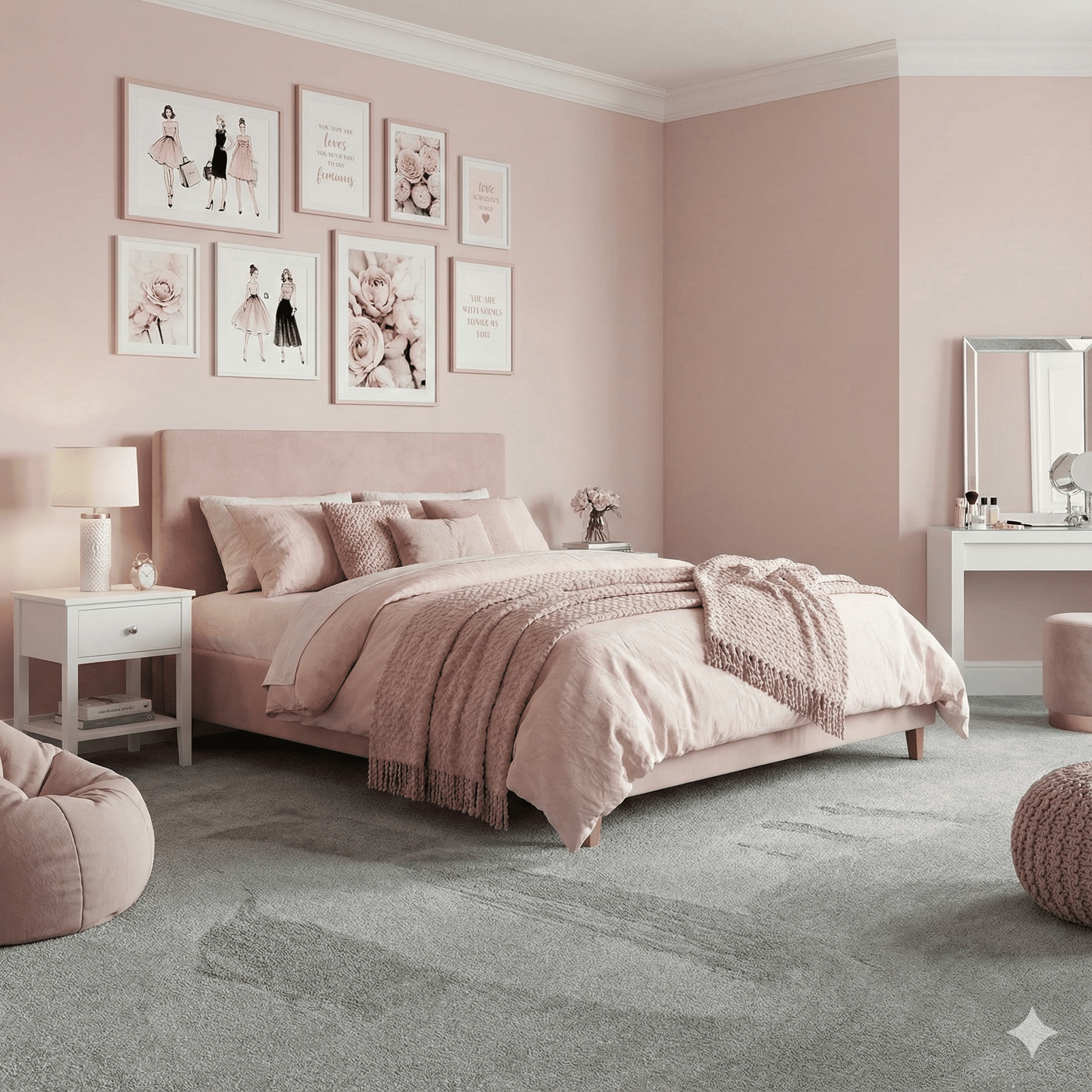 Homestyle Platinum Carpet in a bedroom