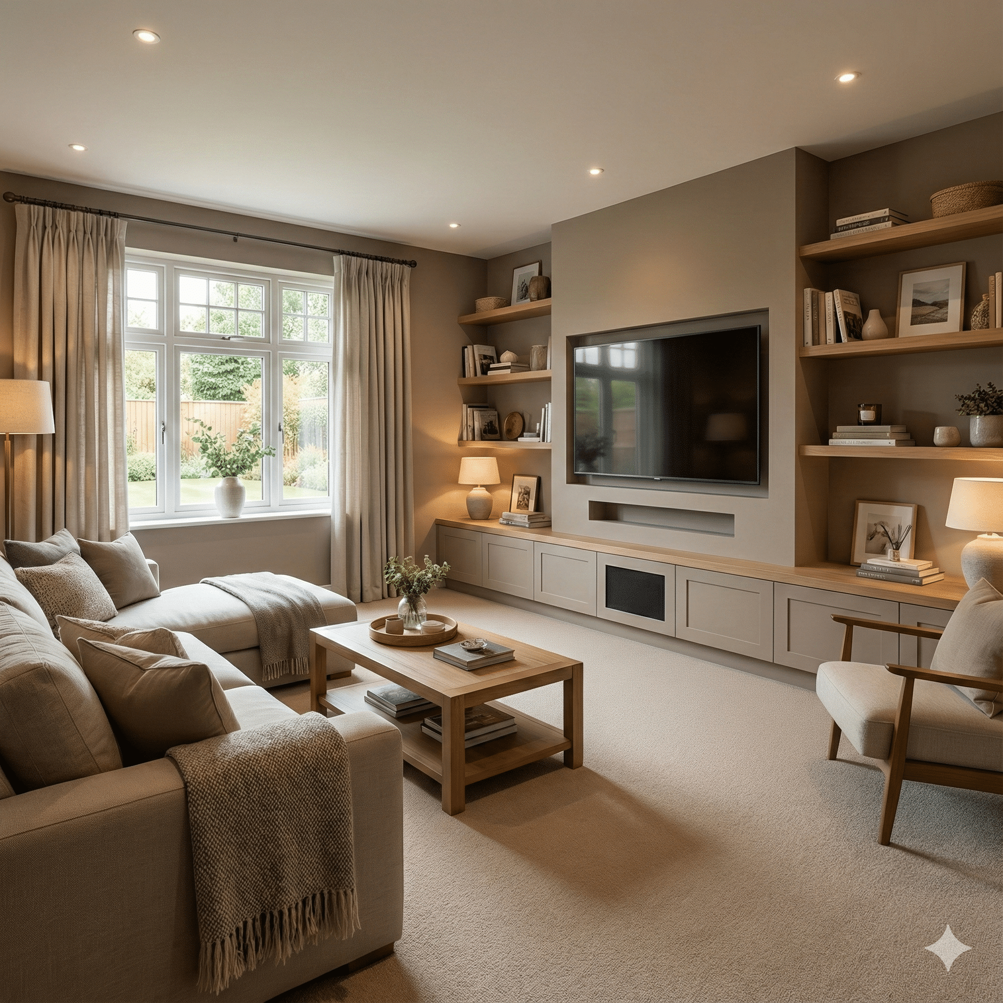 Homestyle Soybean Carpet in a living room