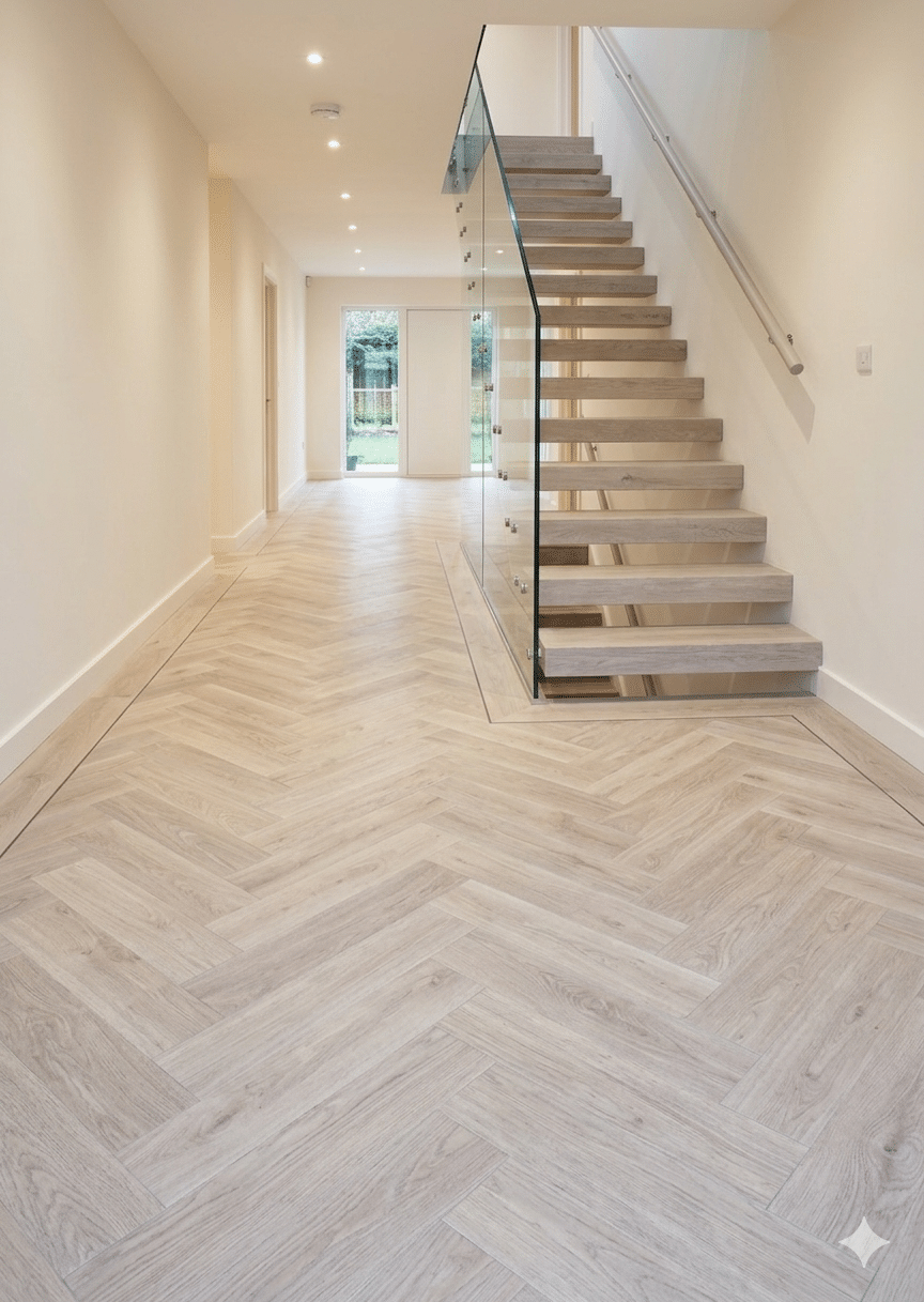 IC86 - 416 Thornley Oak Herringbone 400 x 100