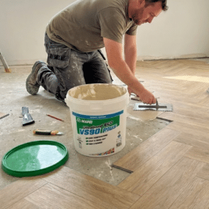 LVT Flooring Adhesive Application