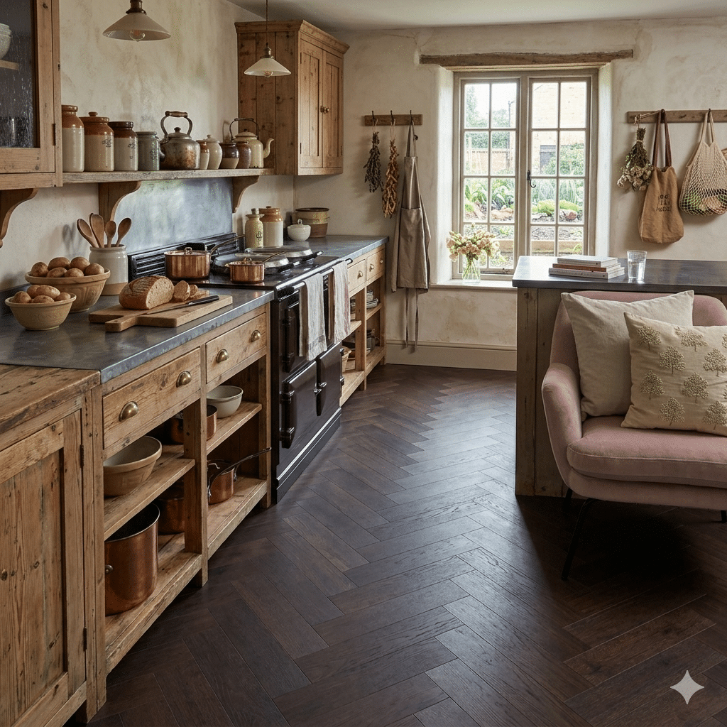 NTP59 Cathedral Oak Parquet 610 x 122
