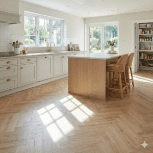 Origins 2mm Wildwood Oak Herringbone LVT 400 x 100