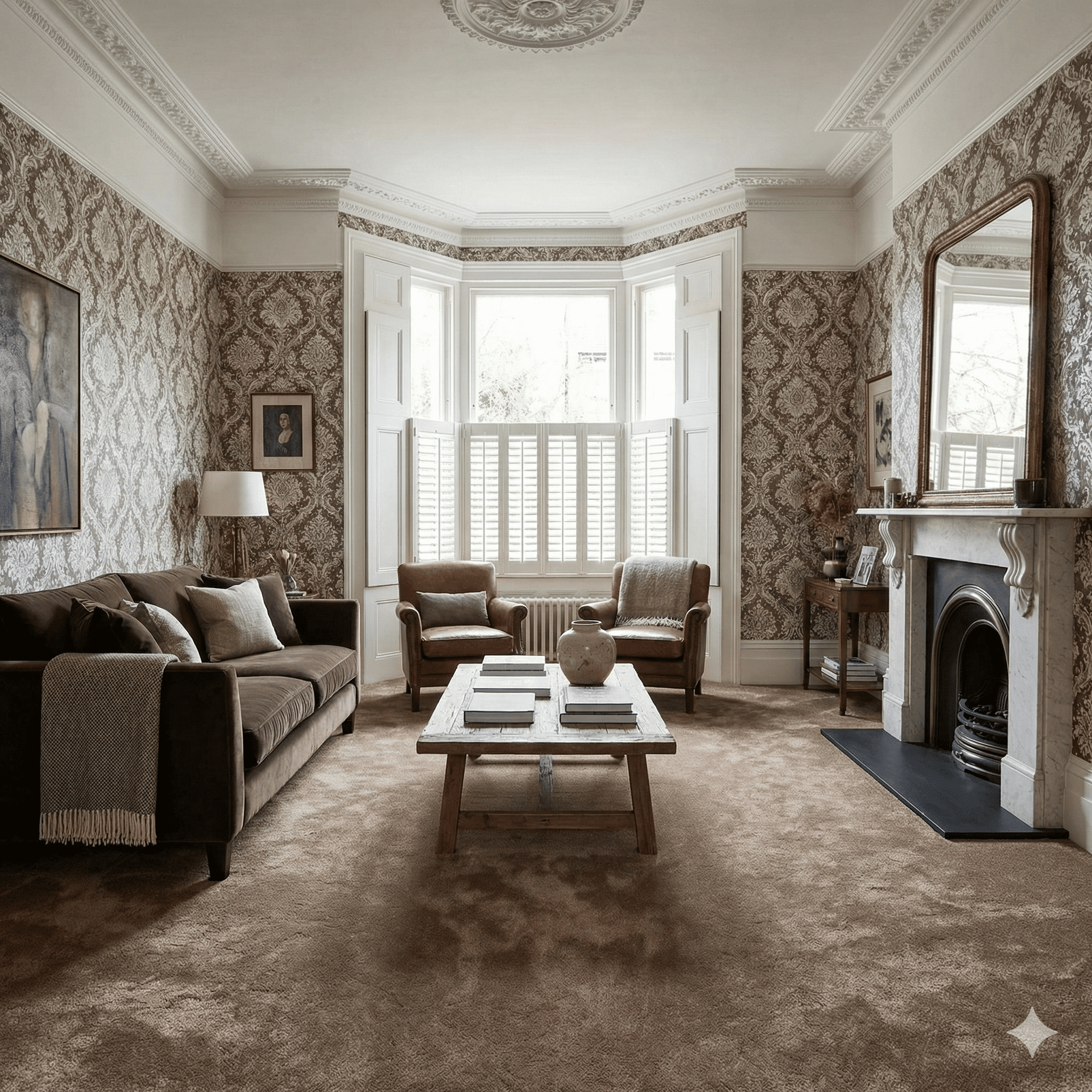 Poetry Wish Carpet in a living room