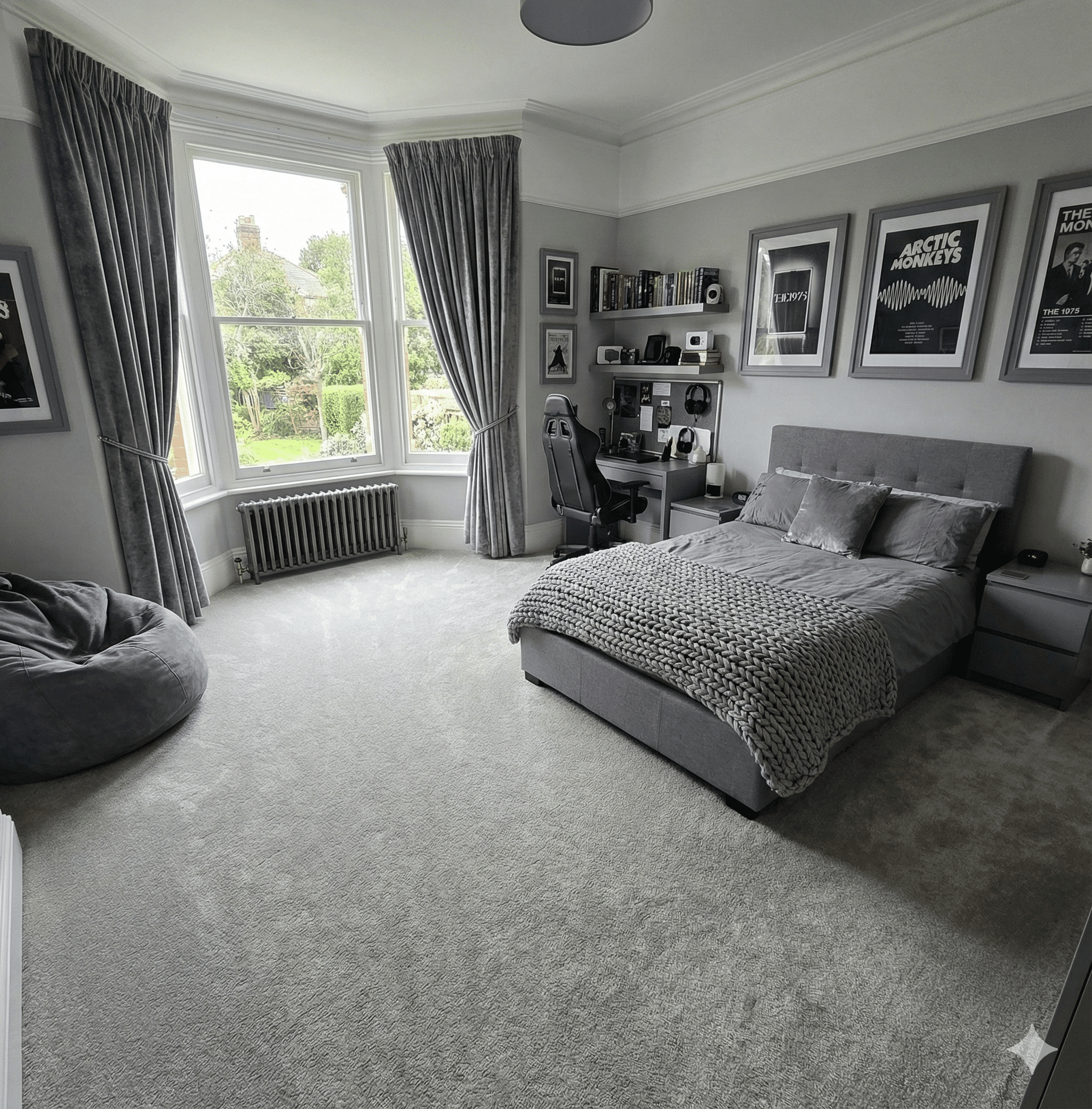 Princess Deluxe Charriot Carpet in a bedroom