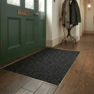 Ribbed Contract Matting Black Doorway