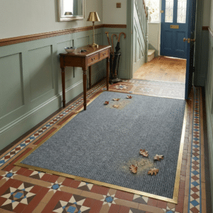Ribbed Contract Matting Grey Doorway