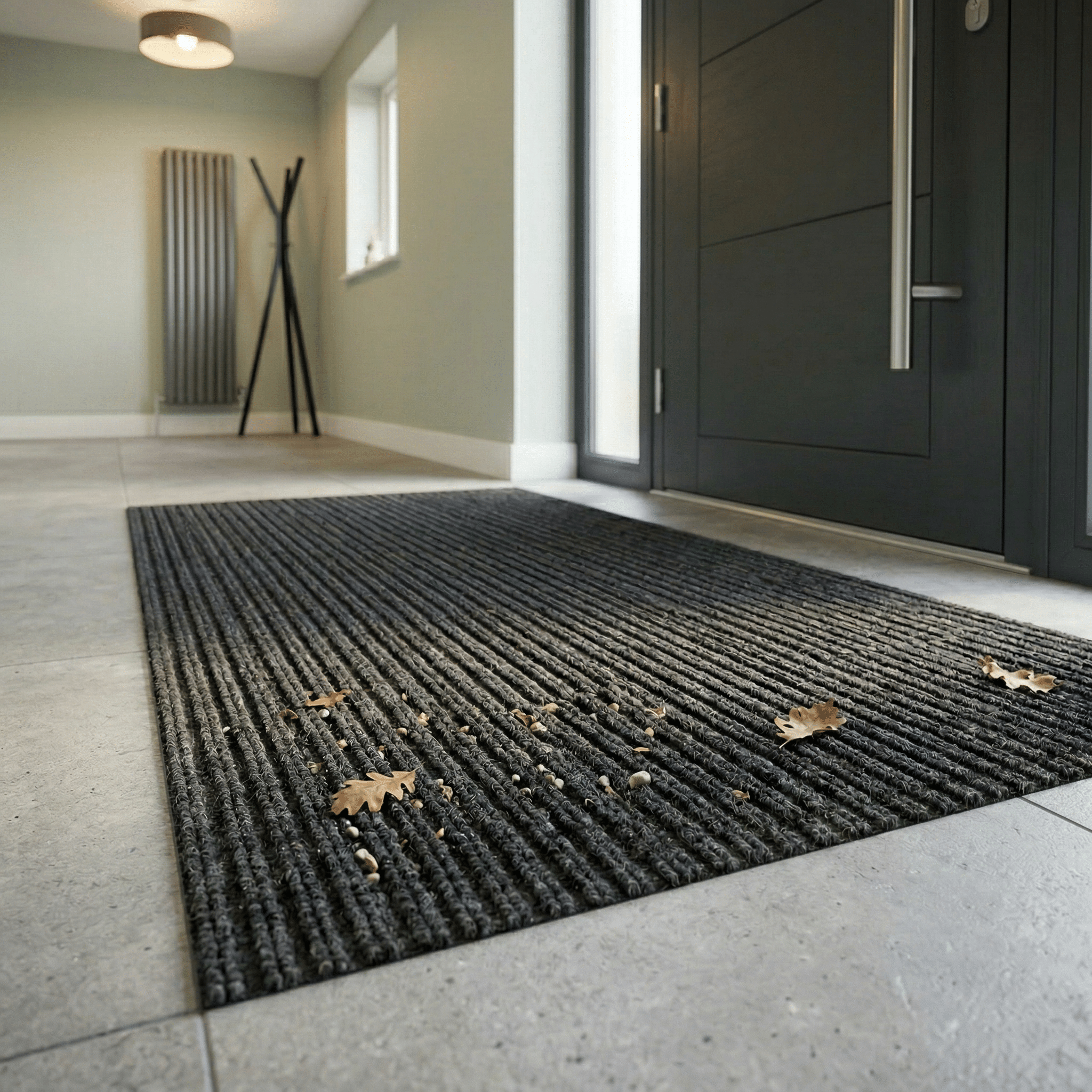 Ribbed Entrance Barrier Matting Black