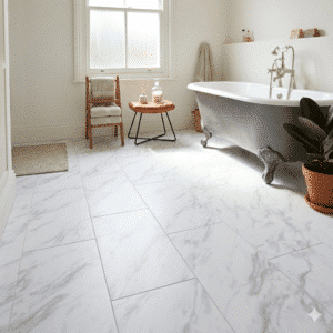 River Stone 2.5mm Calacatta Marble LVT Tile