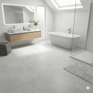 River Stone 2.5mm Silver Stone LVT Tile