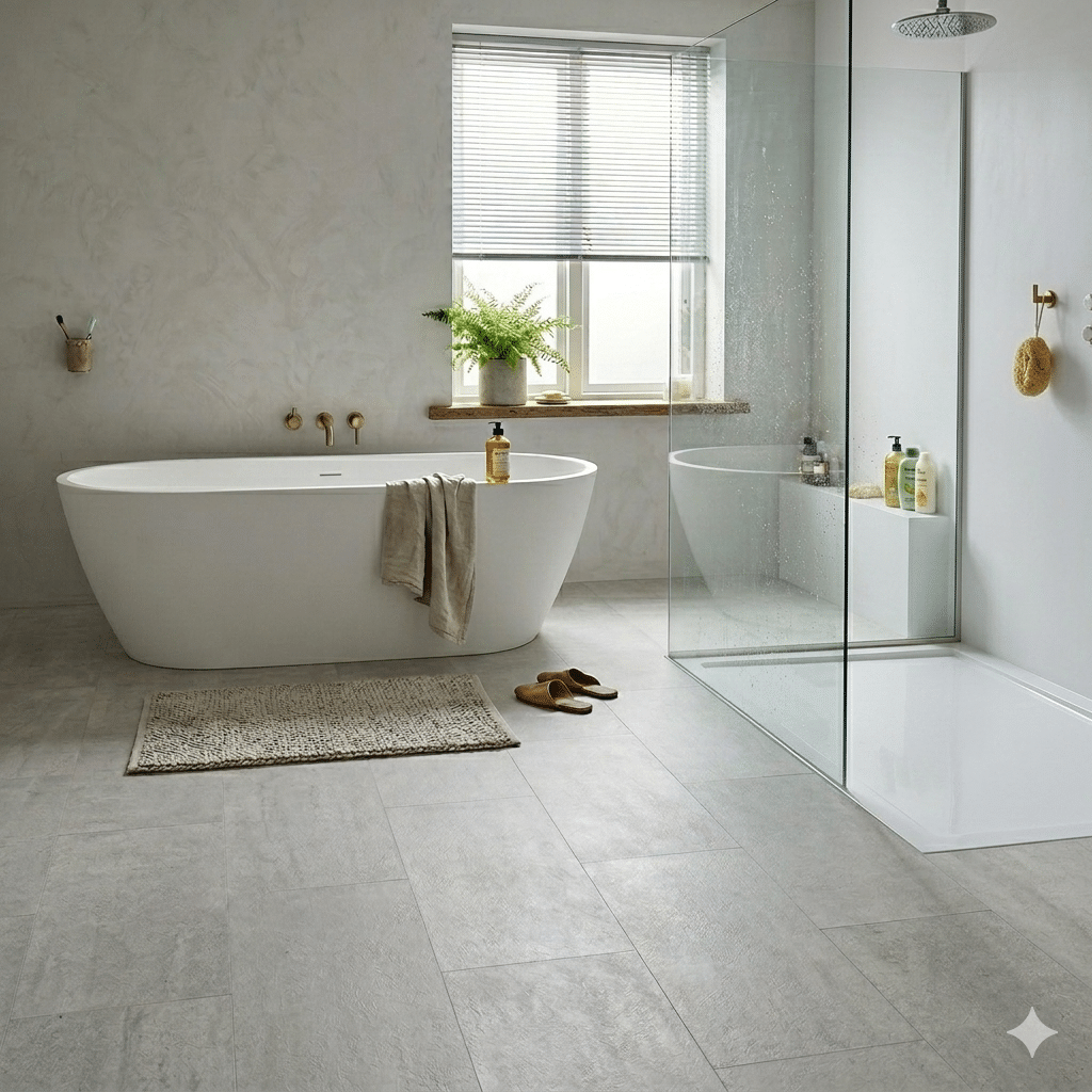 River Stone 2.5mm Stormy Concrete LVT Tile