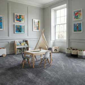 Venti Battleship Carpet in a playroom