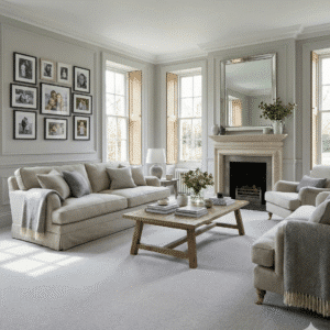 Venti Storm Carpet in a living room