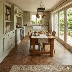 Woodland 2.5mm Burnt Timber Herringbone LVT 400 x 100