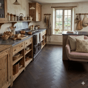 Woodland 2.5mm Cathedral Oak Parquet LVT 610 x 122