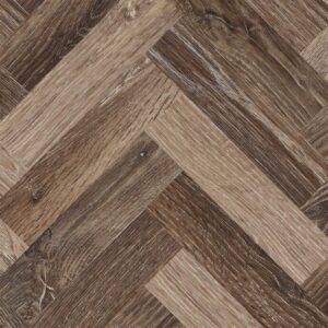 Woodland 2.5mm Coffee Limed Oak Herringbone LVT Zoomed