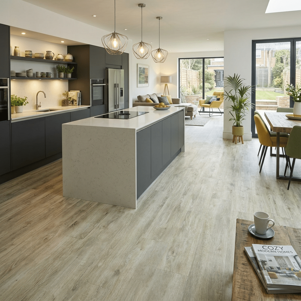 Woodland 2.5mm Iced Latte LVT Plank