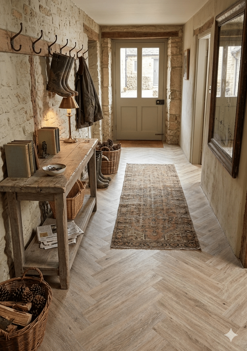 Woodland 2.5mm Iced Latte Parquet LVT 610 x 122