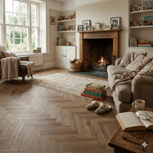 Woodland 2.5mm Royal Oak Parquet LVT 610 x 122