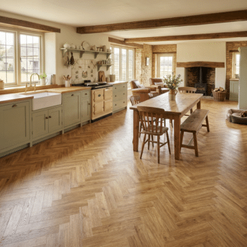 Woodland 2.5mm Scots Pine Herringbone LVT 400 x 100
