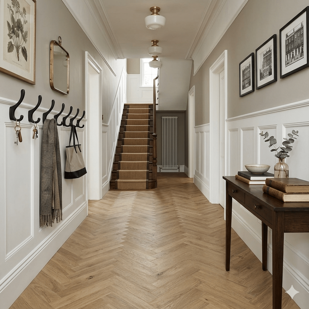 Woodland 2.5mm Serene Oak Parquet LVT 610 x 122