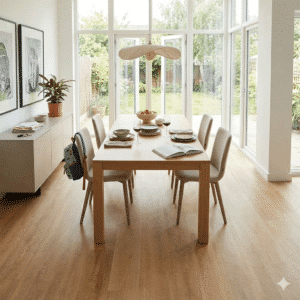 Vestige 8mm Salerno SPC Click LVT Dining Area