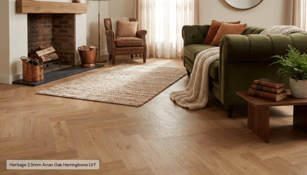 Heritage 2.5mm Arran Oak Herringbone LVT